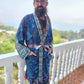 Kimono - Leopard Azul