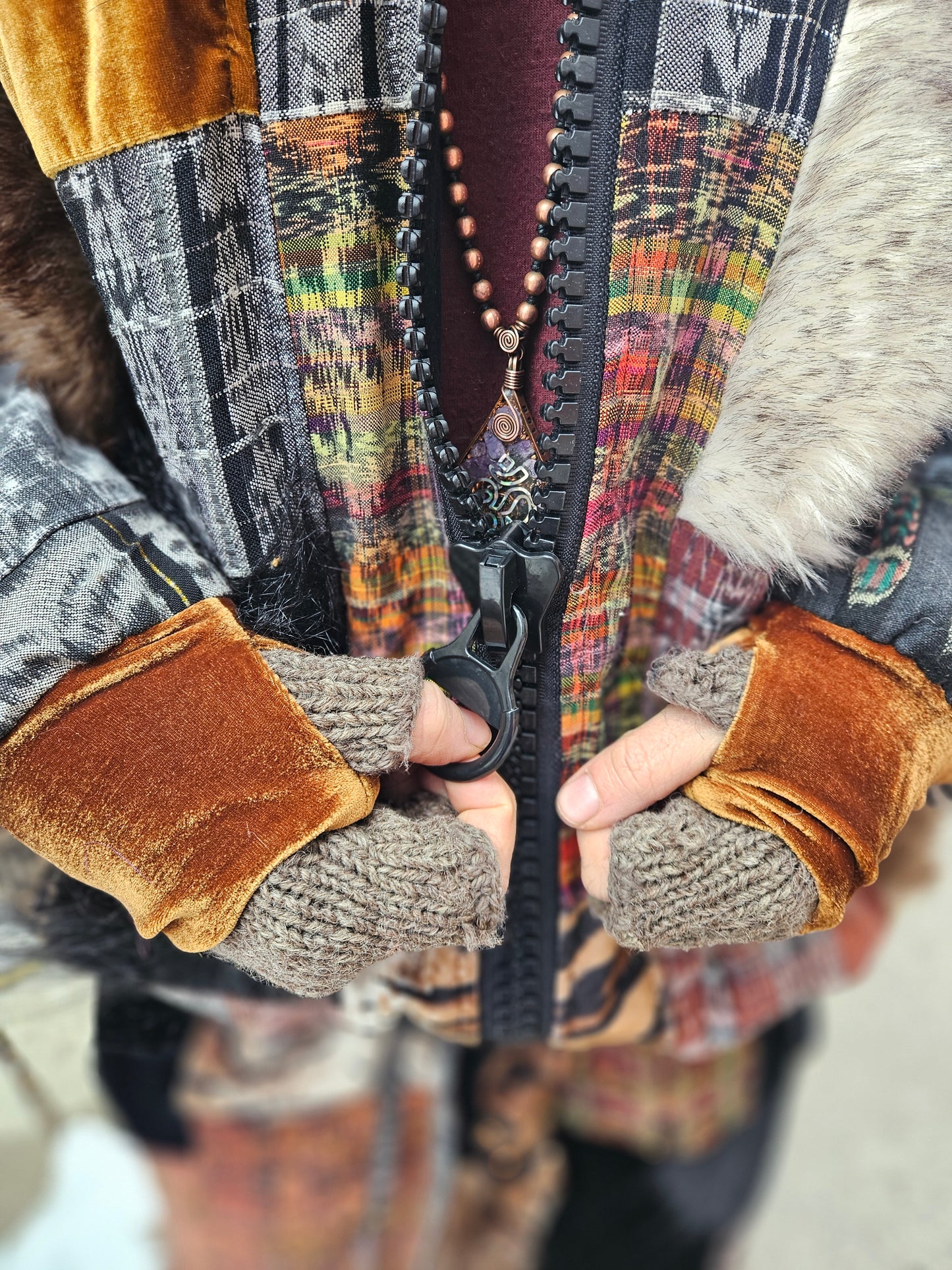 Patchwork Jacket - Vibe Wrangler