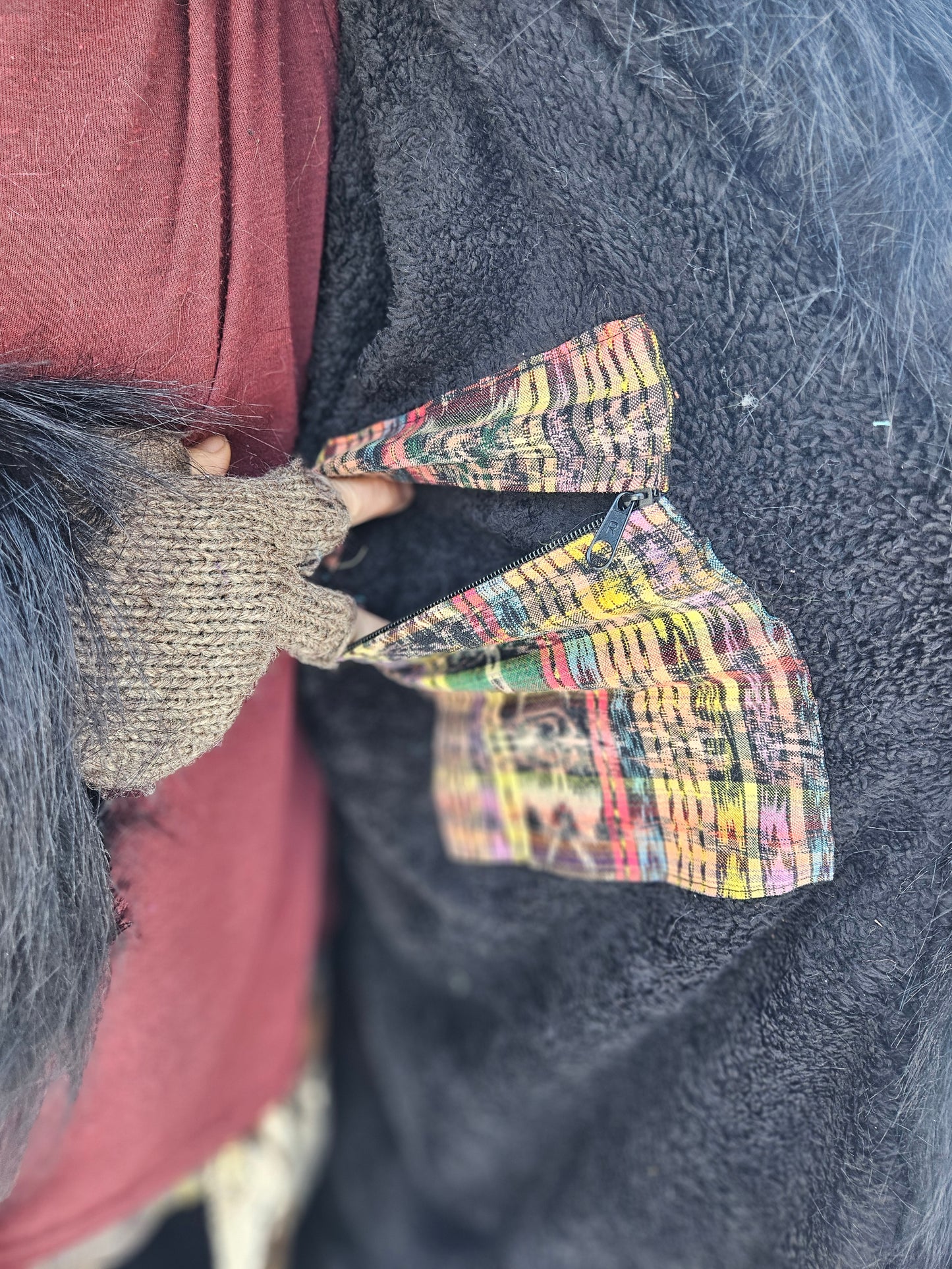 Patchwork Cloak - Artic Raver