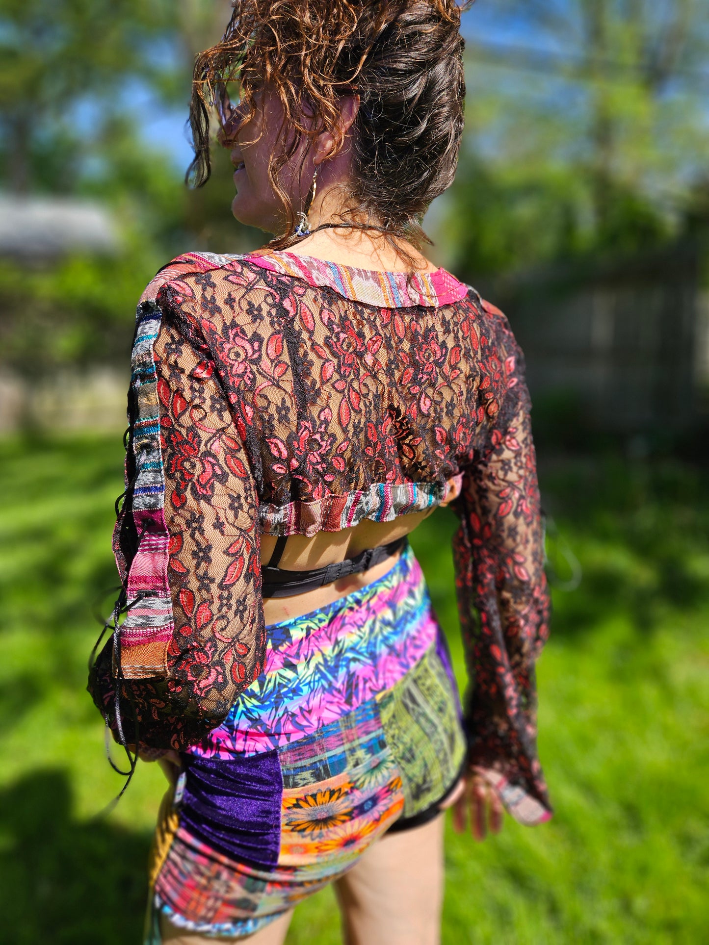 Lace Shrug - Roses are Red