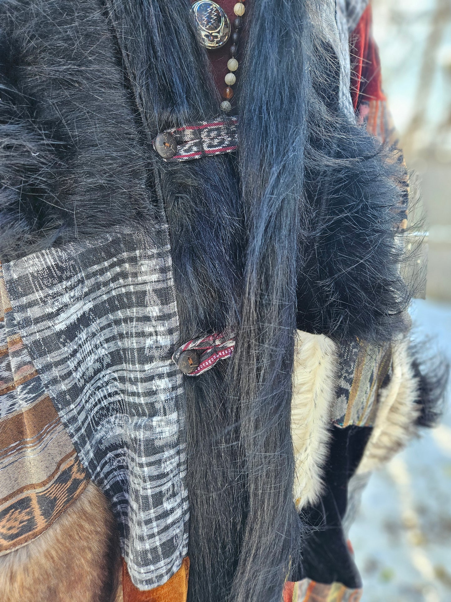 Patchwork Cloak - Artic Raver