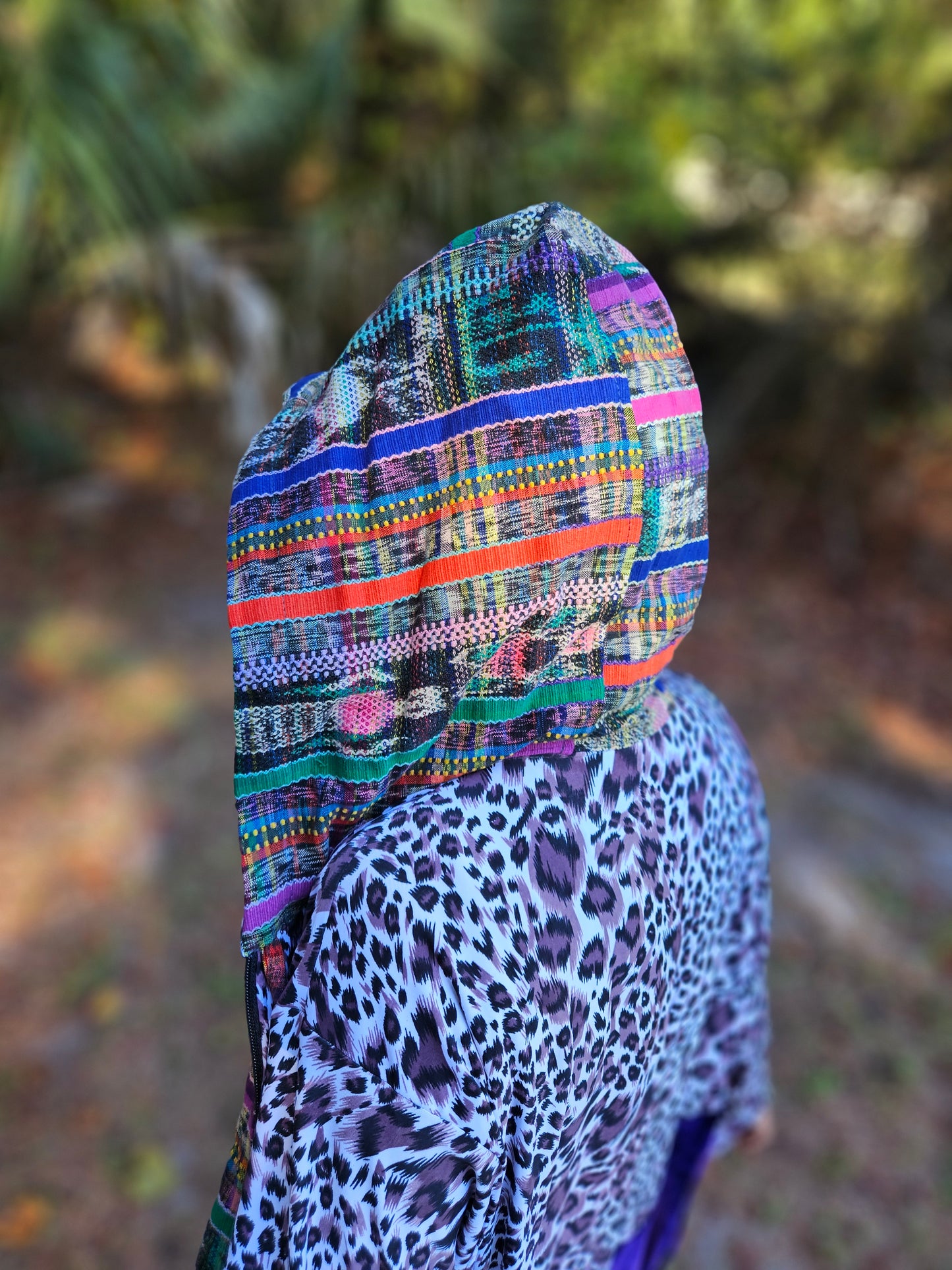 Hooded Jacket - Purple Leopard / Purple Velvet