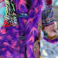 Patchwork Cloak - Fluffy Rainbow