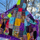 Patchwork Cloak - Fluffy Rainbow