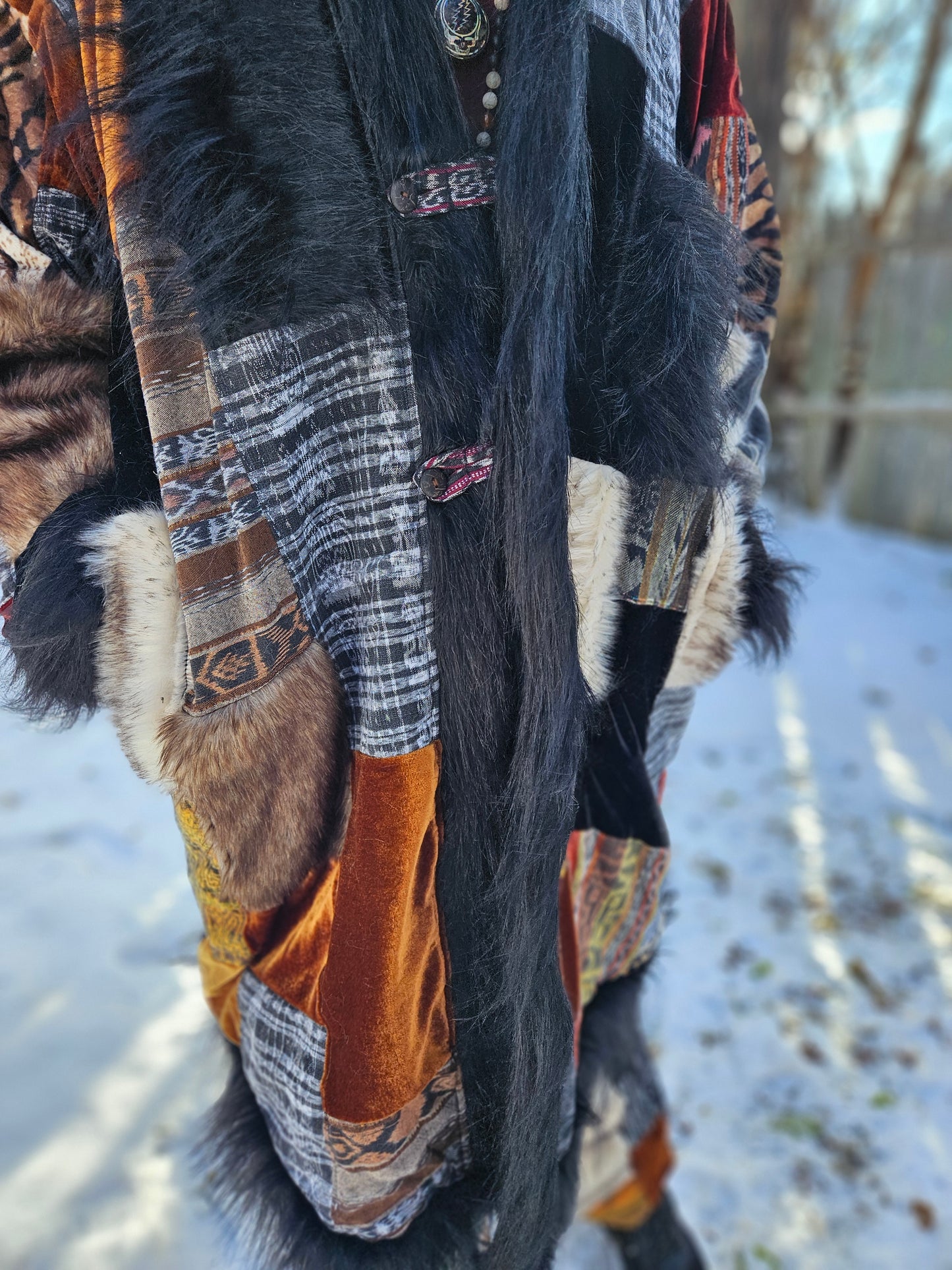 Patchwork Cloak - Artic Raver