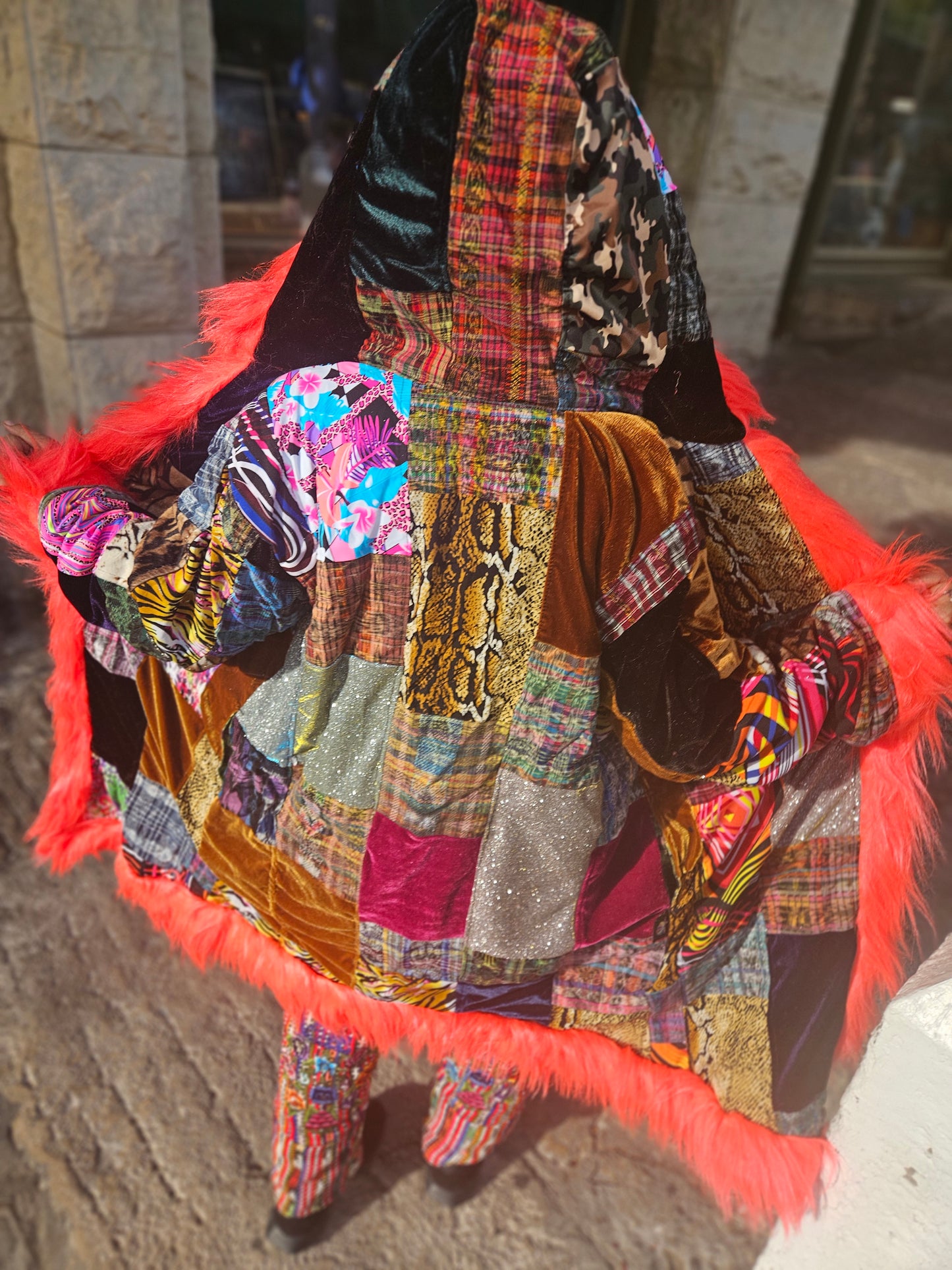 Patchwork Cloak - Rebel Rose