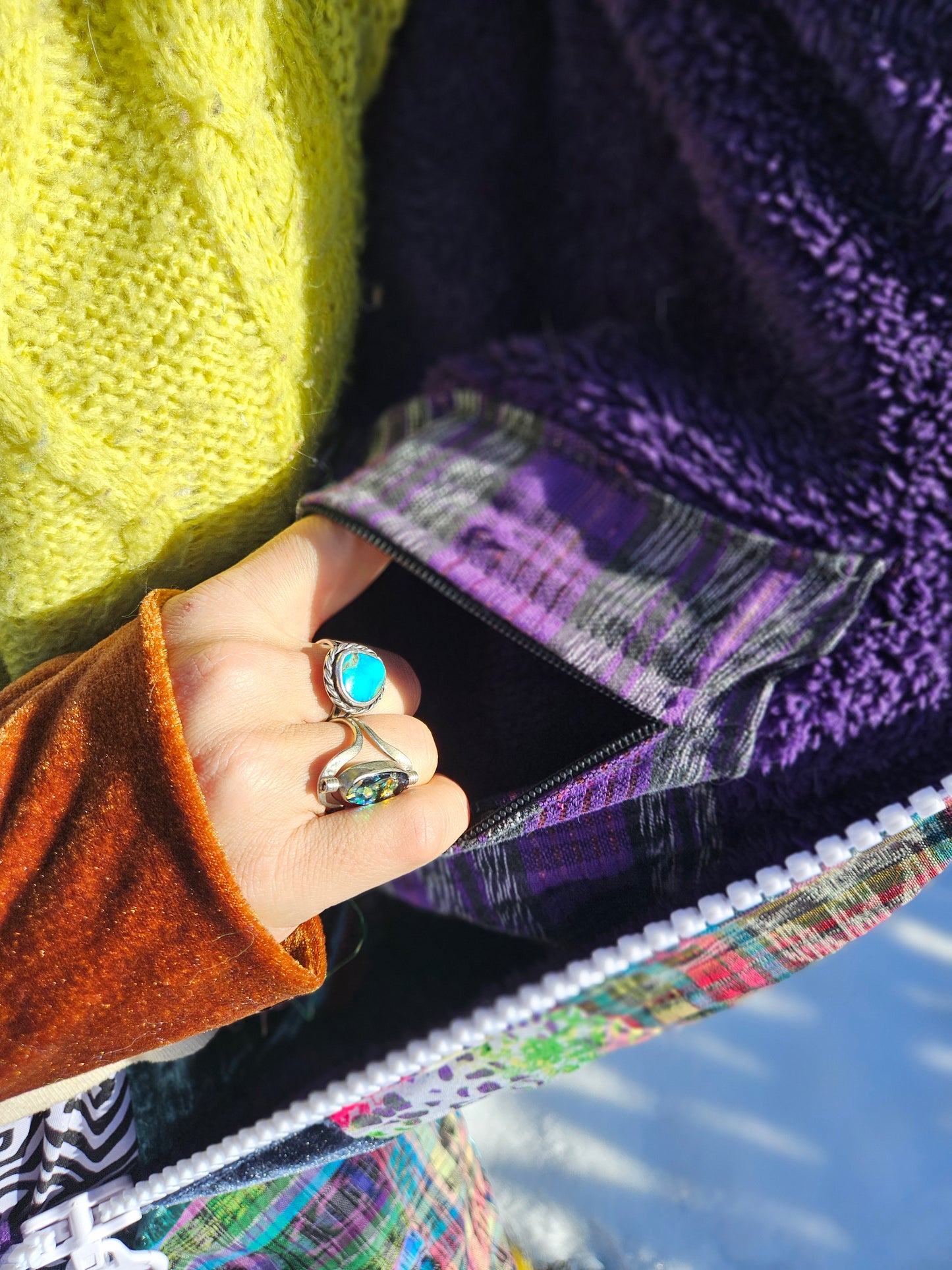 Patchwork Jacket - Artic Dancer