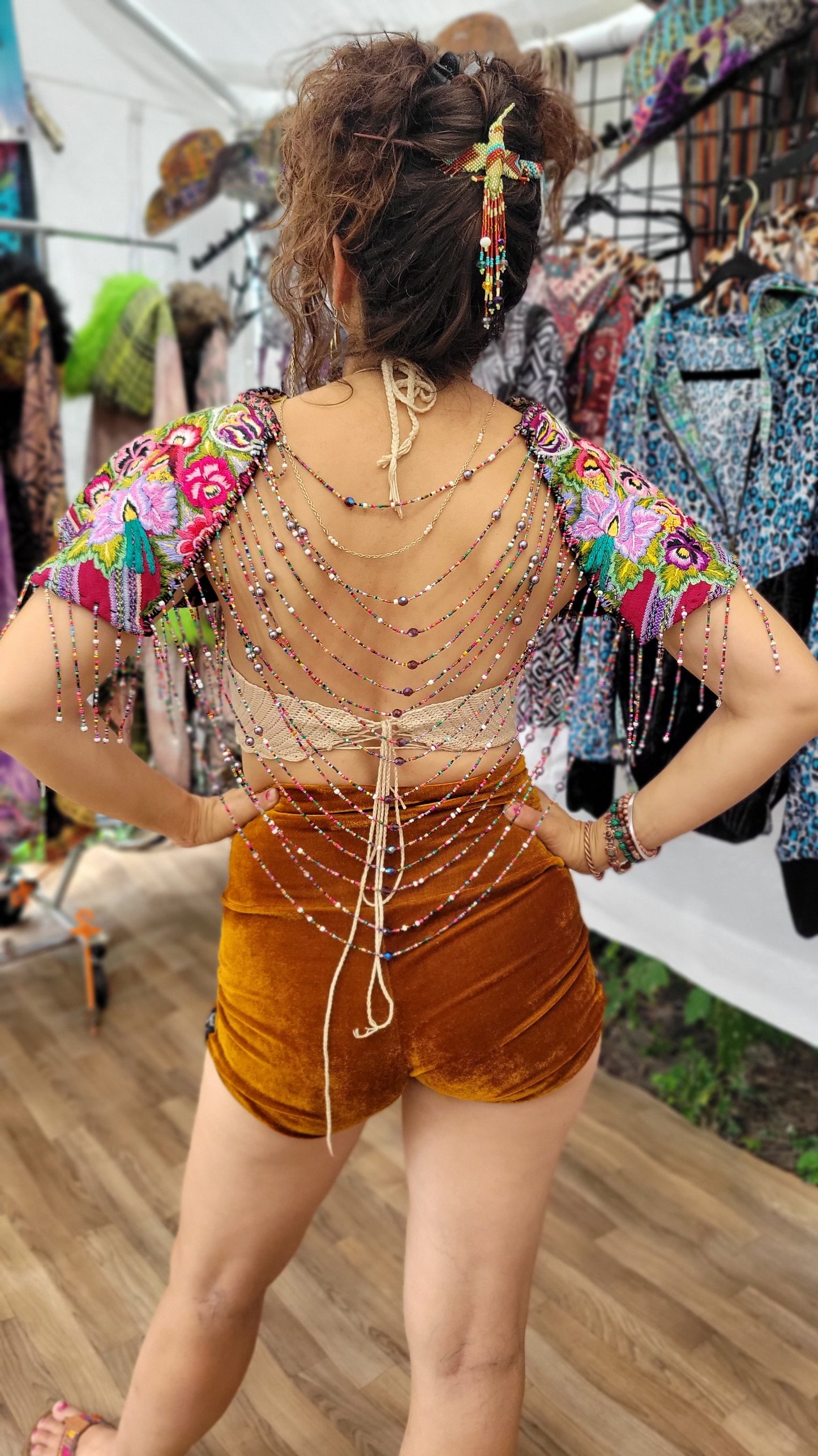 Beaded Goddess Top