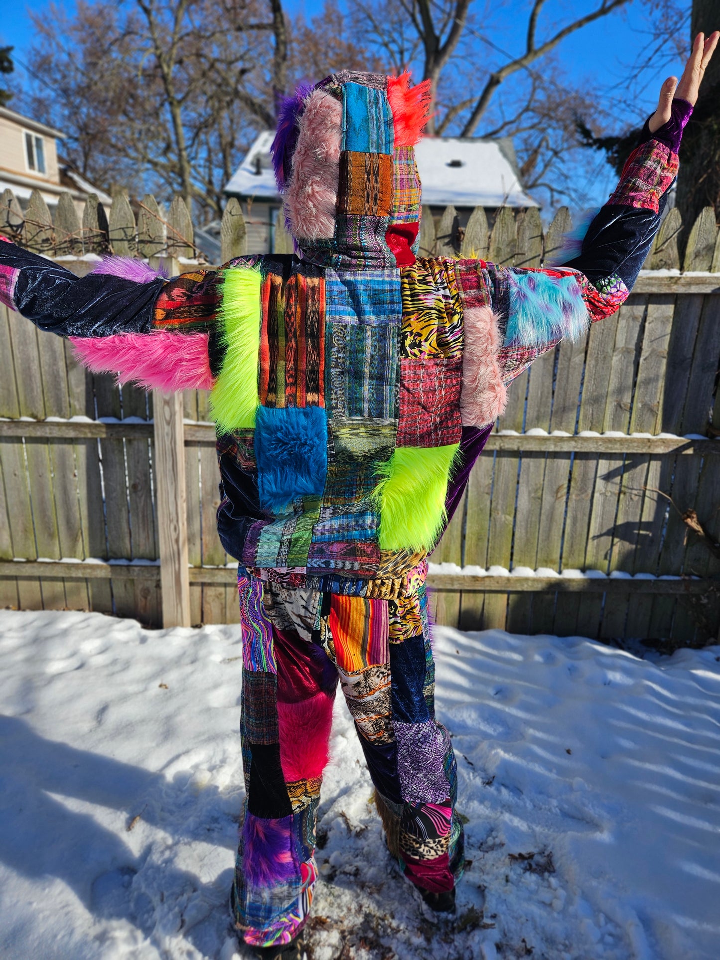 Patchwork Jacket - All Fluffed Out