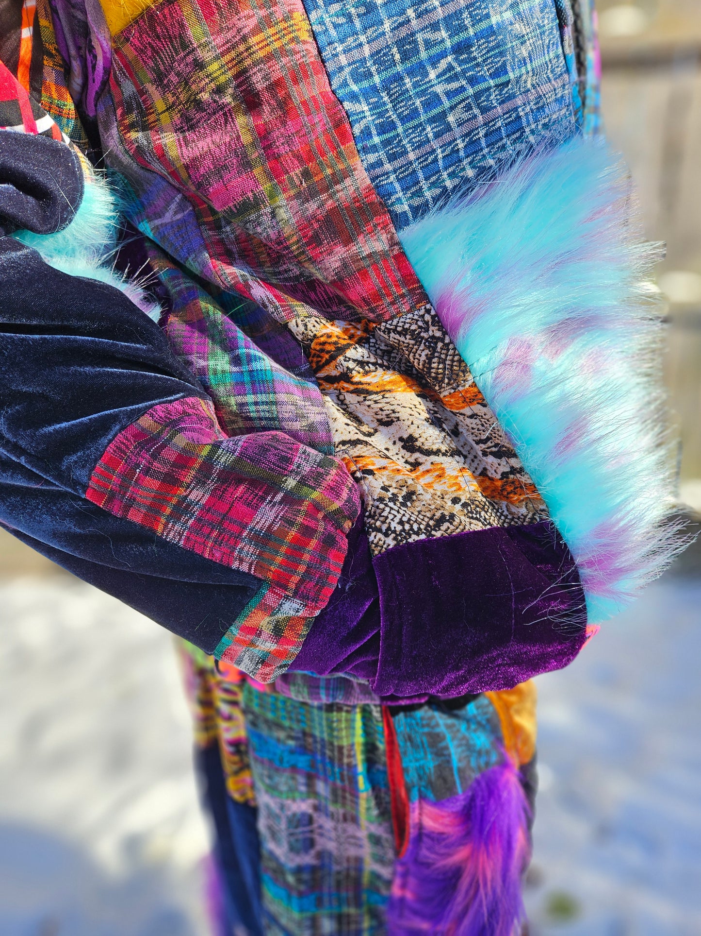 Patchwork Jacket - All Fluffed Out