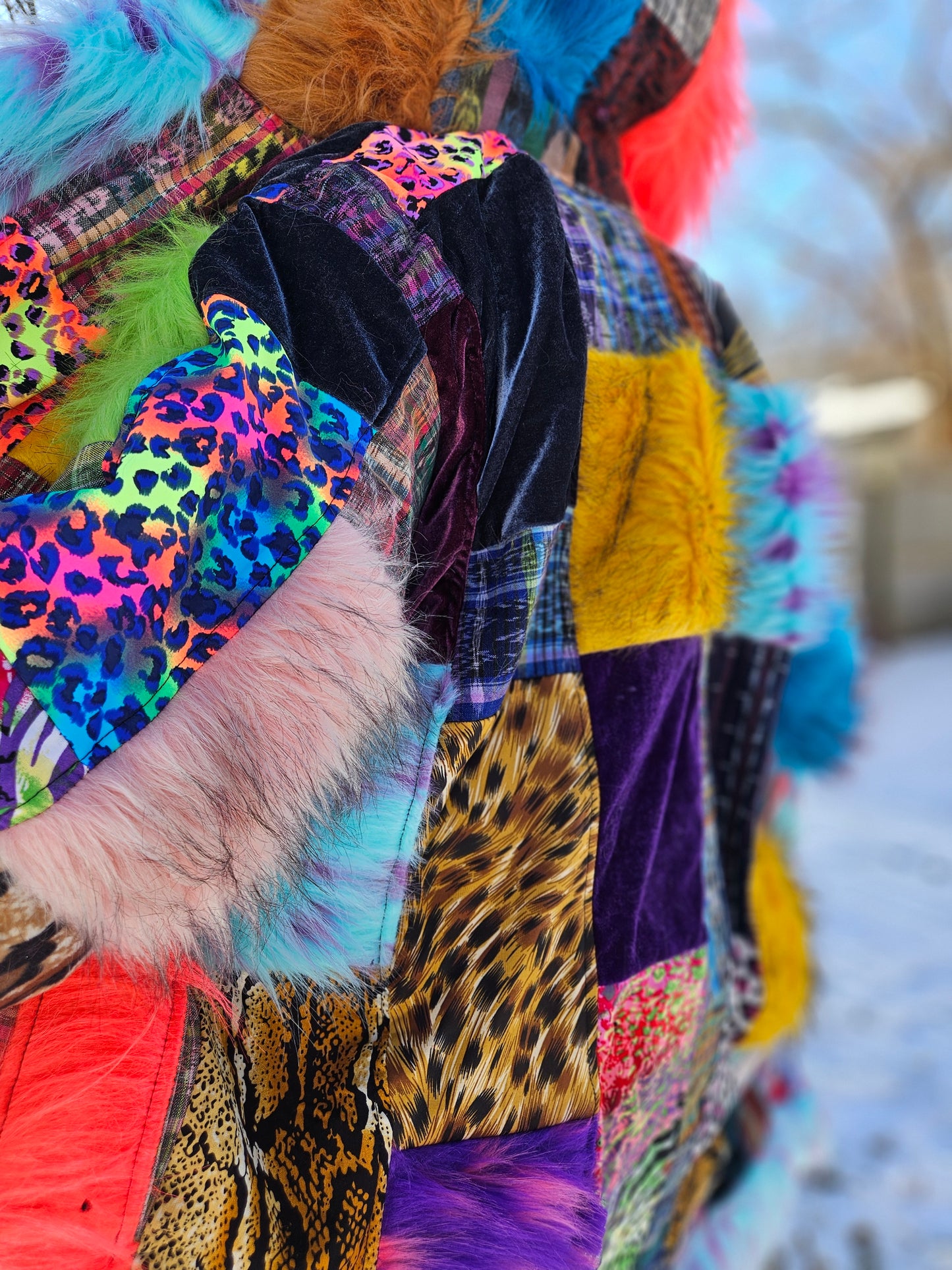 Patchwork Cloak - Elevated Vibes