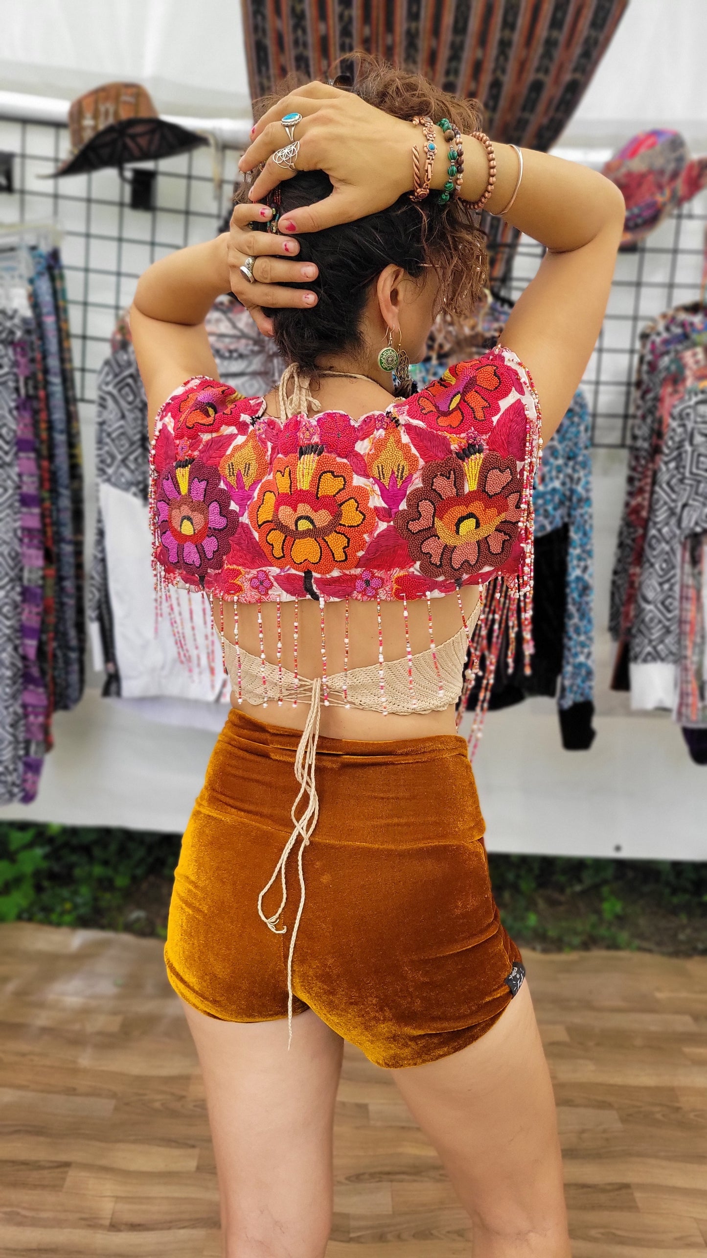 Beaded Goddess Top