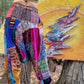 Patchwork Harem Pants