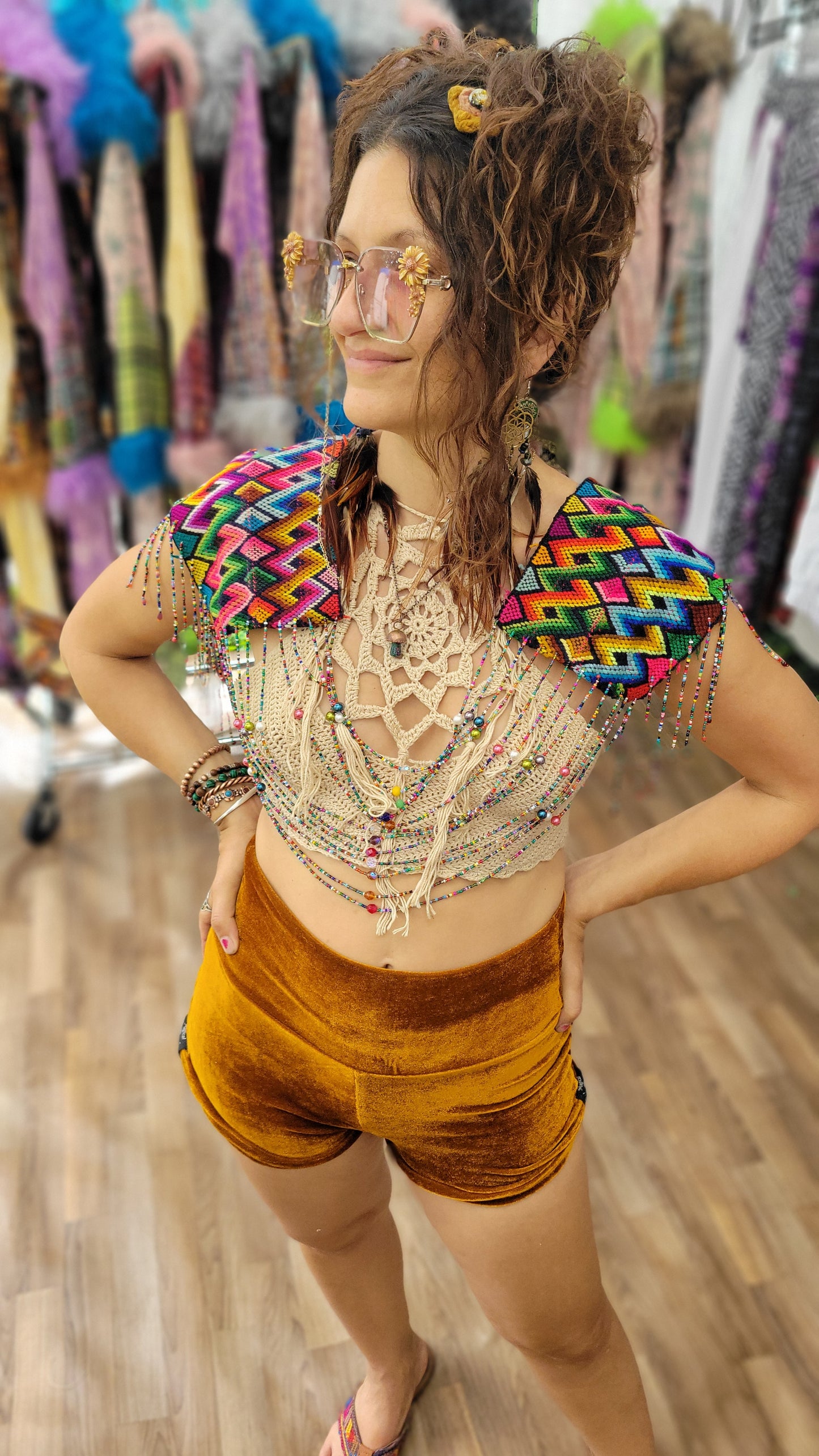 Beaded Goddess Top