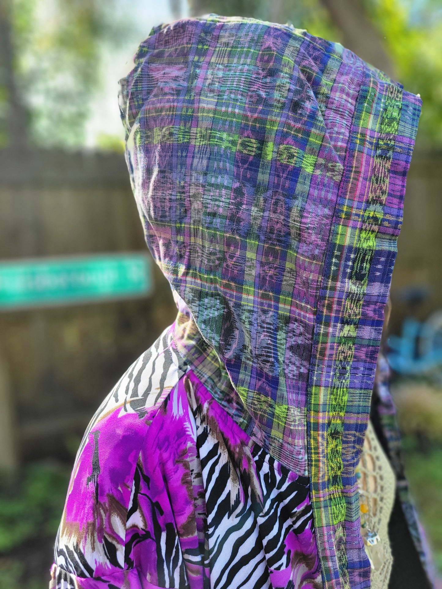 Cloak - Purple Zebra Print