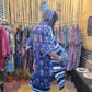 Fur Kimono - Blue
