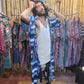 Fur Kimono - Blue