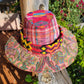 Flat Brim Sombrero - Pink Paisley