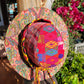 Flat Brim Sombrero - Pink Paisley