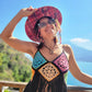 Flat Brim Sombrero - Love Blossom