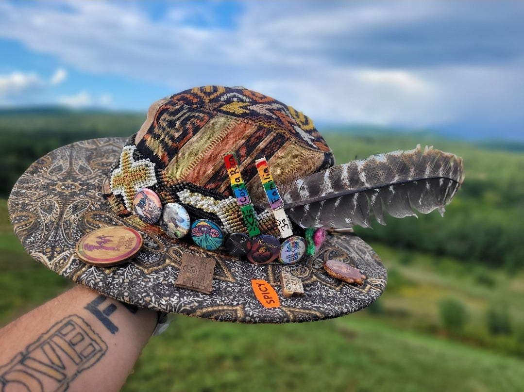 Flat Brim Sombrero - El Colibri